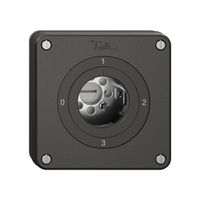 Interruttore rotativo NUPU NEVO, 5/1L, senza cilindro, KS, 0-1-2-3, nero