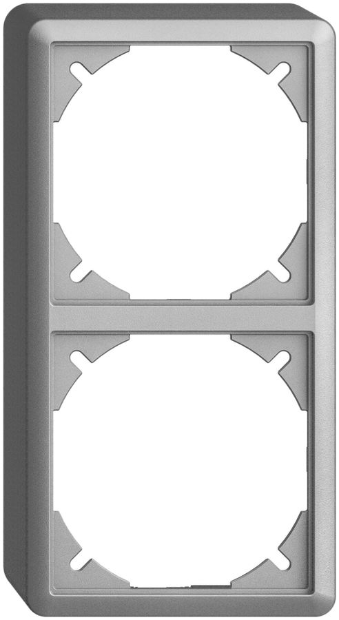 Capot EDIZIOdue 39mm I-I silver pour combinaison vertical/horizontal