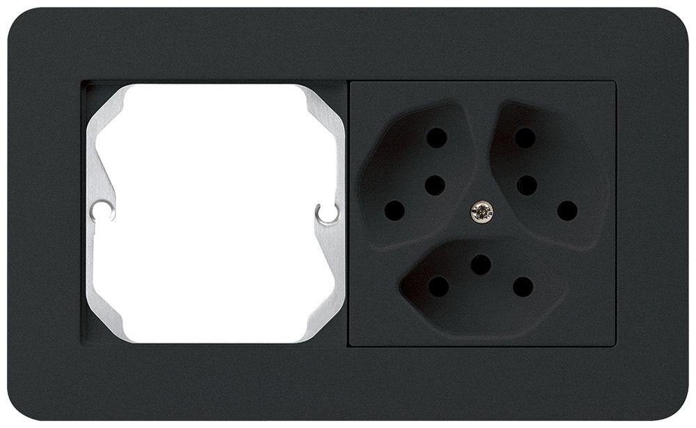 Combinazione INC kallysto.trend grd.I-I horizontale vuoto+3×tipo 13 nero