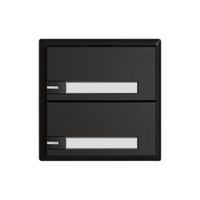 Pulsante universale EDIZIO.liv UNI SNAPFIX® c.LED RGB 2× com.1T targ.ne