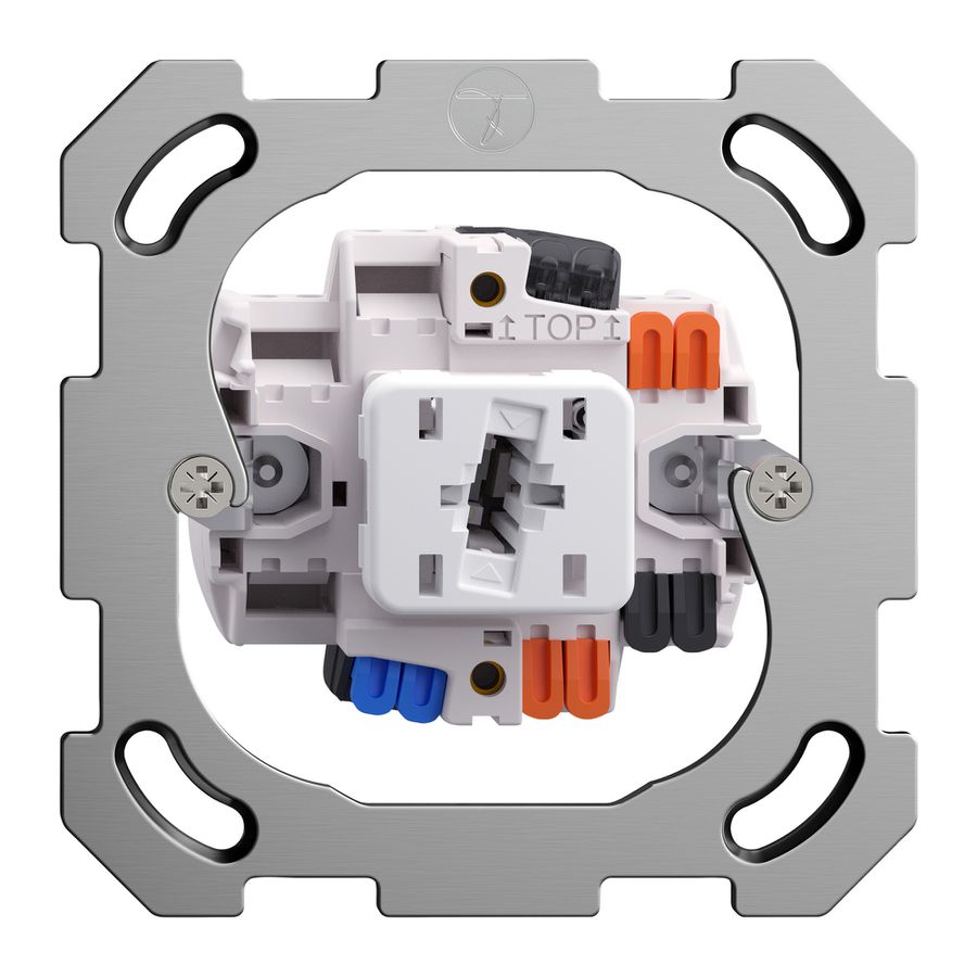 Intérieur contact à poussoir lum. FH AR/1 LED vert