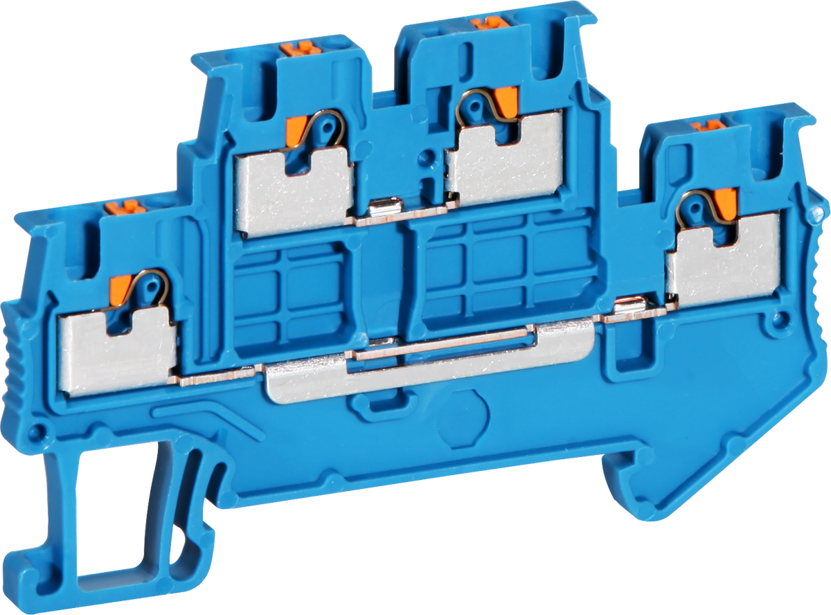 Morsetto a 2 piani CLIPLINE 0.14…1.5mm² blu