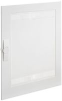 Porte droite avec fentes Hager univers média 519×769×12mm IP3X blanc