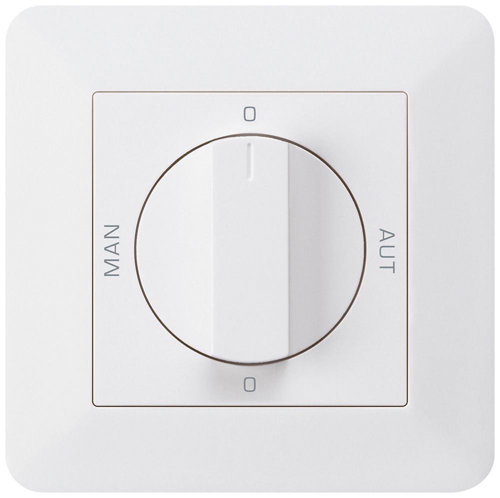 UP-Drehschalter 0-Man-0-Aut. kallysto.trend 2/1L weiss mit Drehgriff