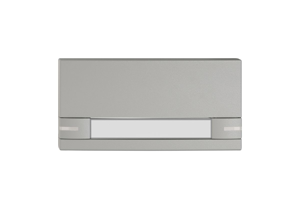 Poussoir 1/2 EDIZIO.liv SNAPFIX® p.KNX&UNI a.LED a.étiquette comm.2touch.grc