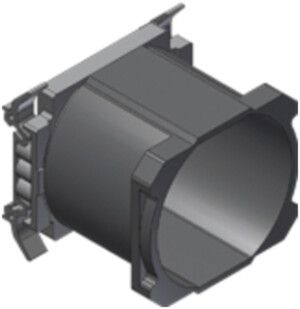 Montageplatte mit NIS-Dose aufschnappbar, Höhe 60mm