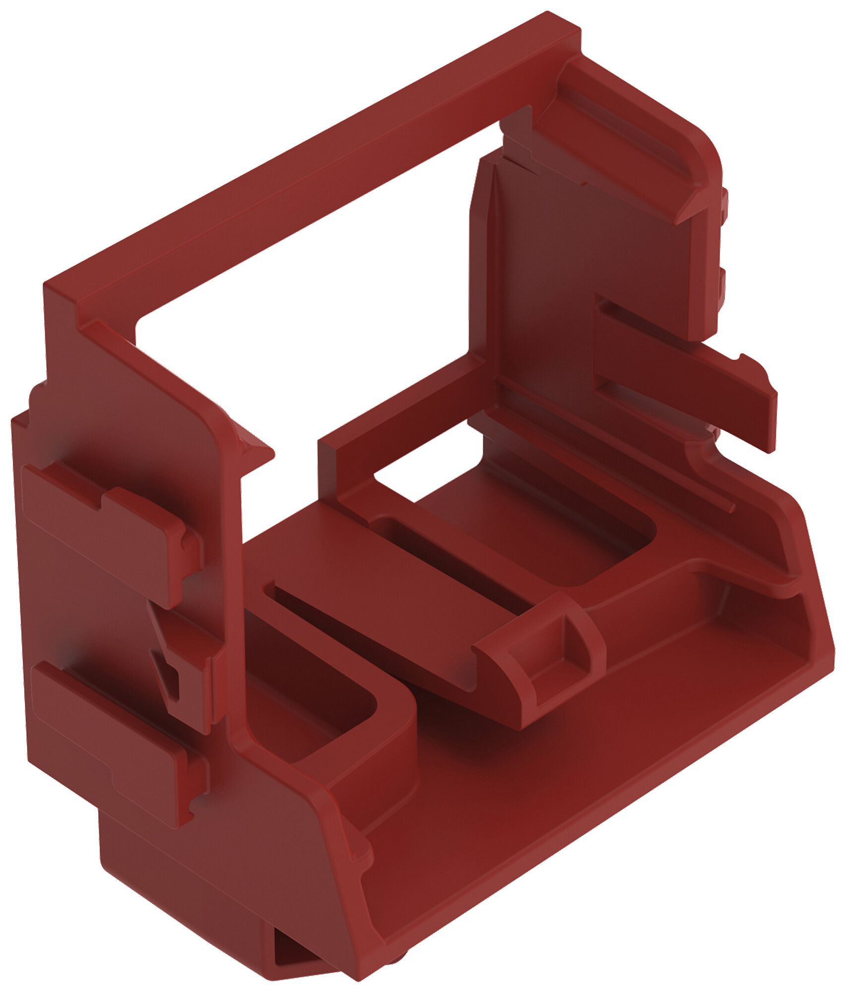 Befestigungsadapter WAGO 221 ohne Zugentlastung 10L×4mm² TH15 rot