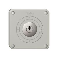 Interrupteur rotatif NEVO, 1/1 L, avec serrure&2 clés, KS, 0-1-1+2-2, gris clair