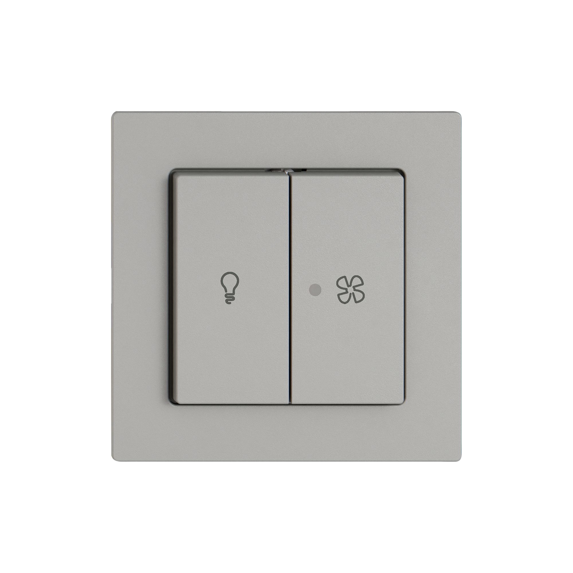 Kit de montage EDIZIO.liv SNAPFIX® p.lum&venti a.2 bout.a.lentille front.grc