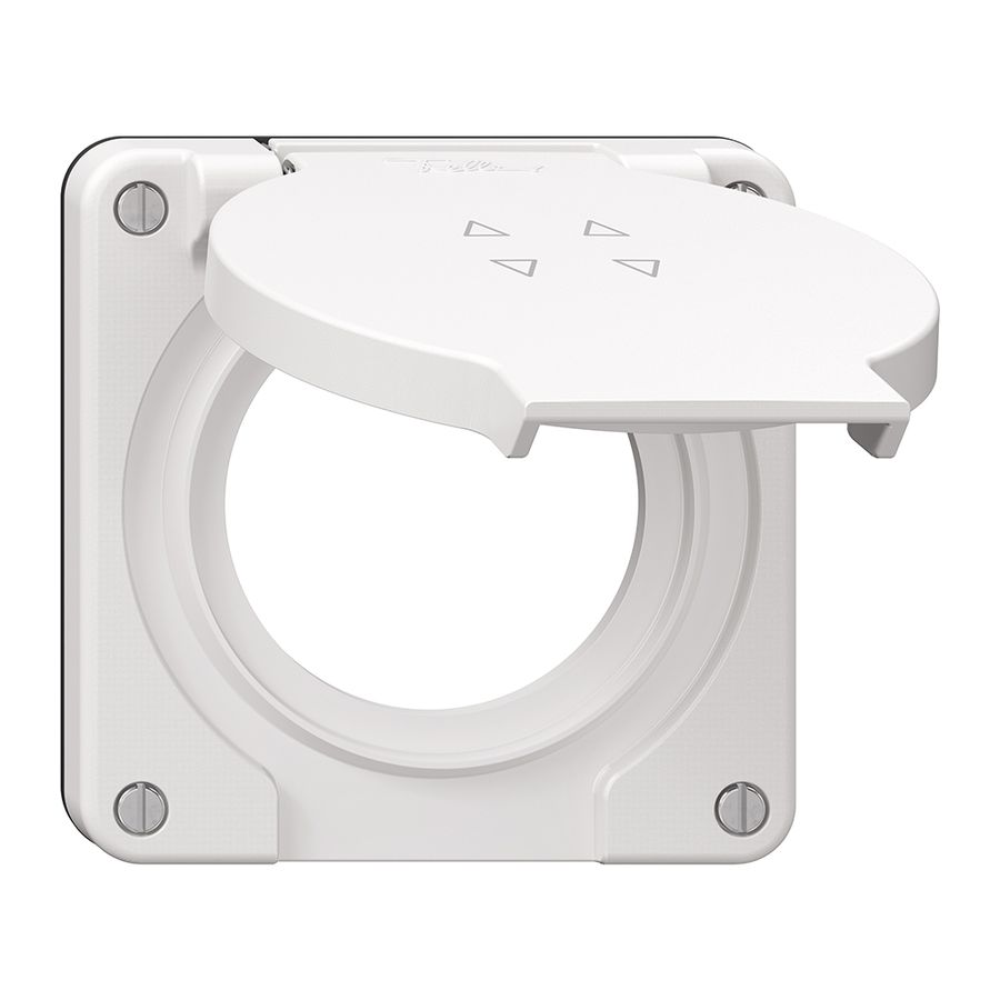 Coperchio c.coperchio ribalt.NEVO Ø53mm p.interruttore tappa.4t bi (guarn.ne)