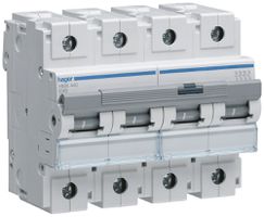 Leitungsschutzschalter Hager MCB 4P 400V Typ C 40A 6TE
