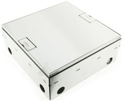 Bodendose Woertz WAK Cr 200×200×95mm Bodenhöhe 95…140mm sichtbar