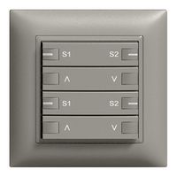 UP-Taster ZEP 2K/2T Motor Hauptstelle EDIZIOdue dunkelgrau