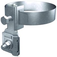 Collier de contact Flury AV 26 acier inoxydable A2, pour tube max.Ø 180mm