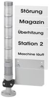 Beschriftungstafel WERMA RM, für Signalsäule, komplett
