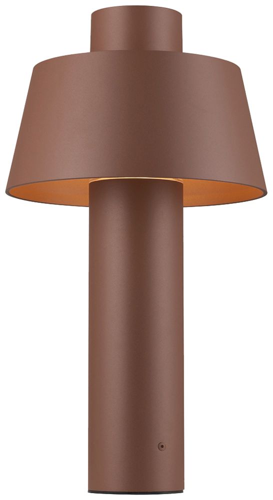 Borne lumineuse SLV PHOTONI 45 E27 1×0…13W IP55 plaque de base 250×450mm rouille