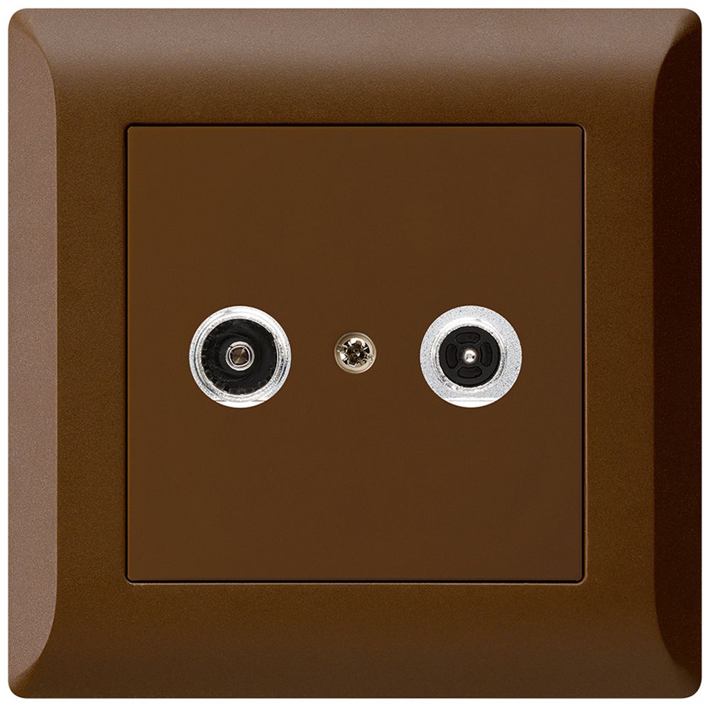 UP-Antennendose kallysto.line R/TV 11dB 2GHz braun