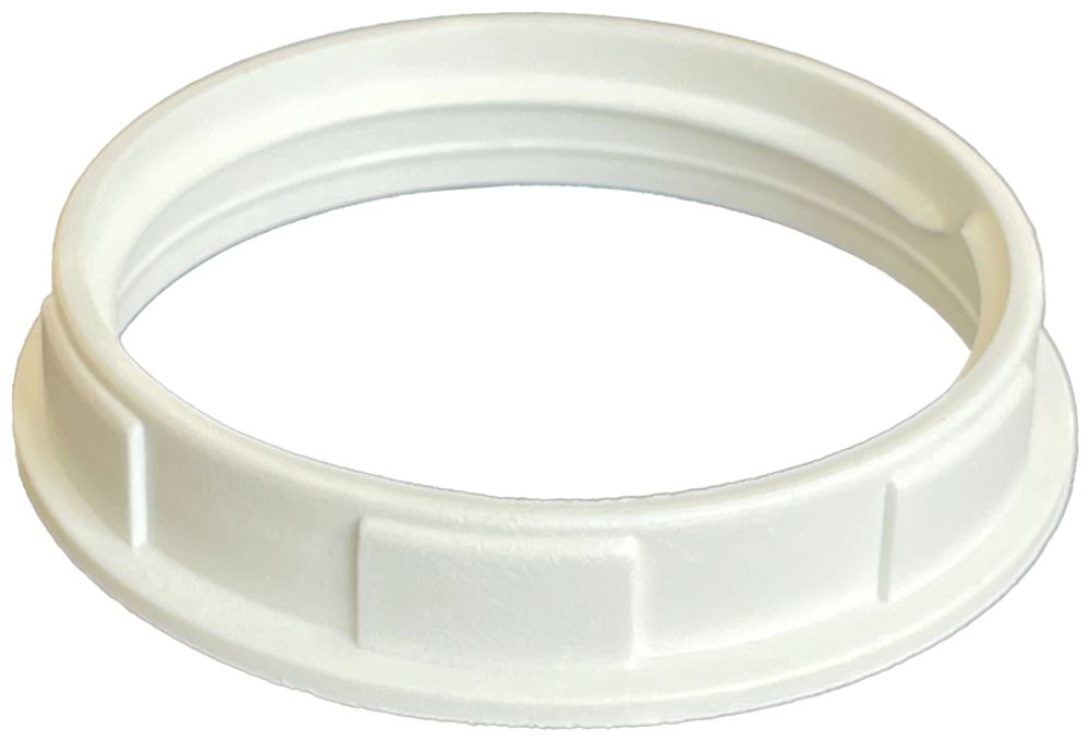 Schraubring Elektrogros E27 Kunststoff 47×9mm weiss