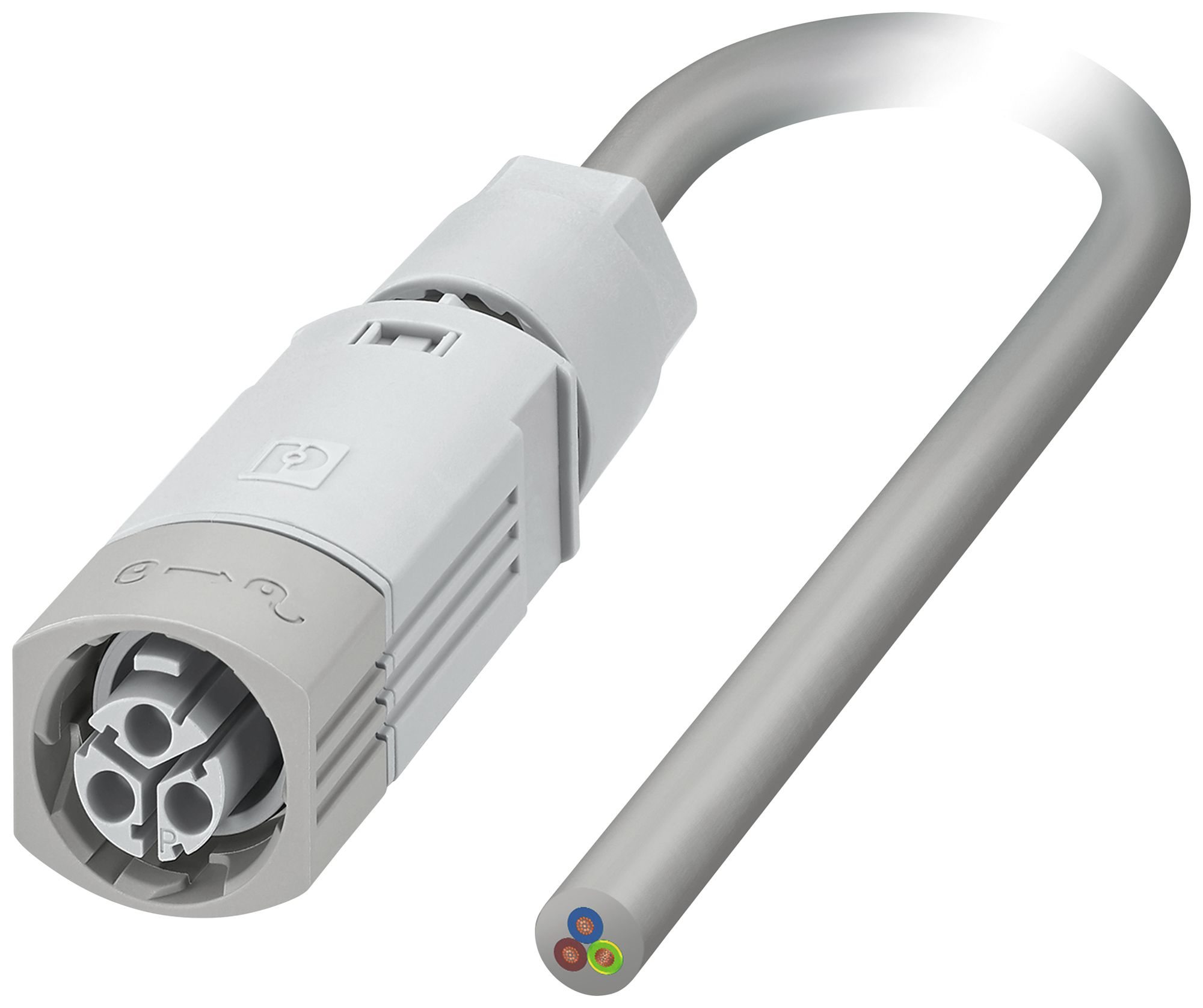 Câble de raccordement PX IPD PL 3P 2.5mm² 450V 16A 5000mm grc douille-libre