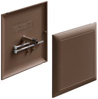 Steckdeckel HSB zu Abzweigdose Design EDIZIOdue 130×130mm coffee halogenfrei