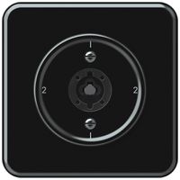 Interruttore a chiave INC origin commutatore 3/1L 16A 250V 1-2-1-2 92×92mm nero