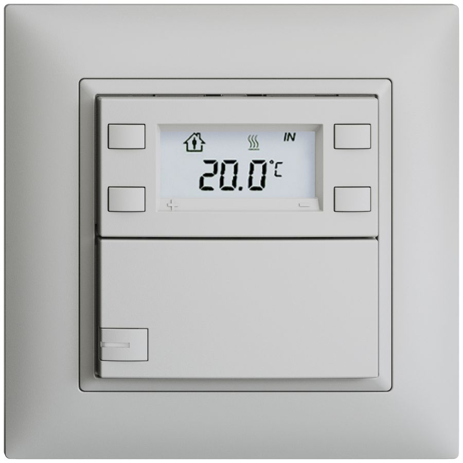 UP-RTH-Taster KNX 1-fach EDIZIOdue FMI hellgrau, mit LED RGB