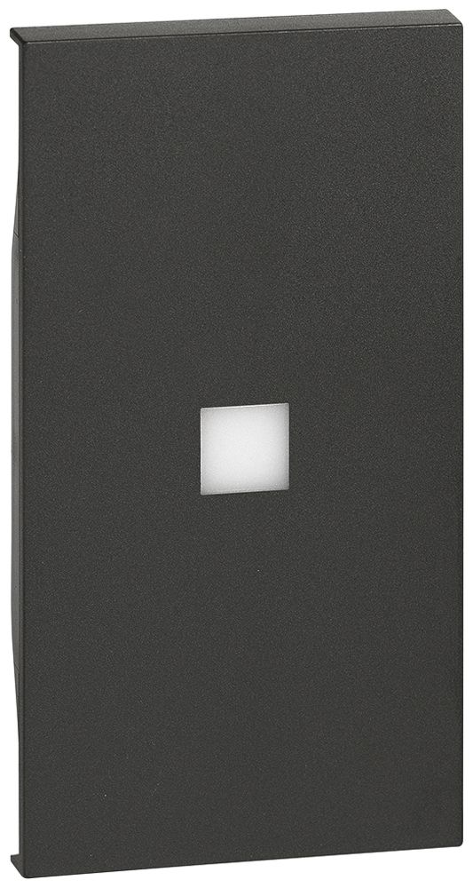 Cache de touche Living Now 2 modules avec grande fenêtre d'éclairage noir