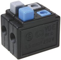 Federzugklemme Woertz 0.75…1.5mm² 10A 250V Federzuganschluss 4×1 schwarz