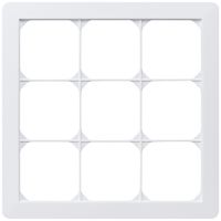 Cadre de recouvrement ENC kallysto.trend 3×3 blanc 214×214mm