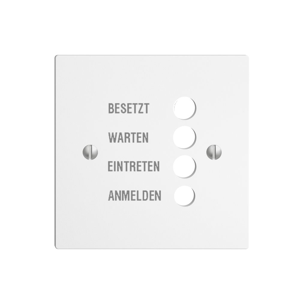 Frontplatte EDIZIOdue weiss deutsch