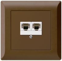 Scatola INC kallysto.line 2×RJ45u separato marrone