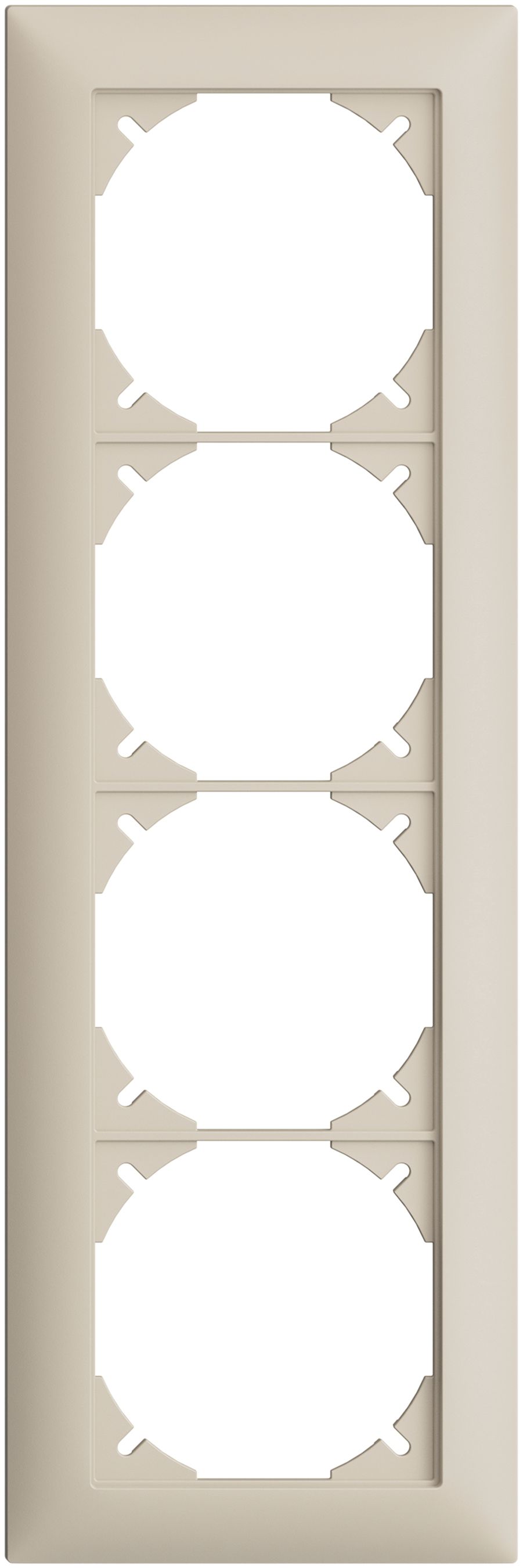 Abdeckrahmen EDIZIOdue 4×1 crema