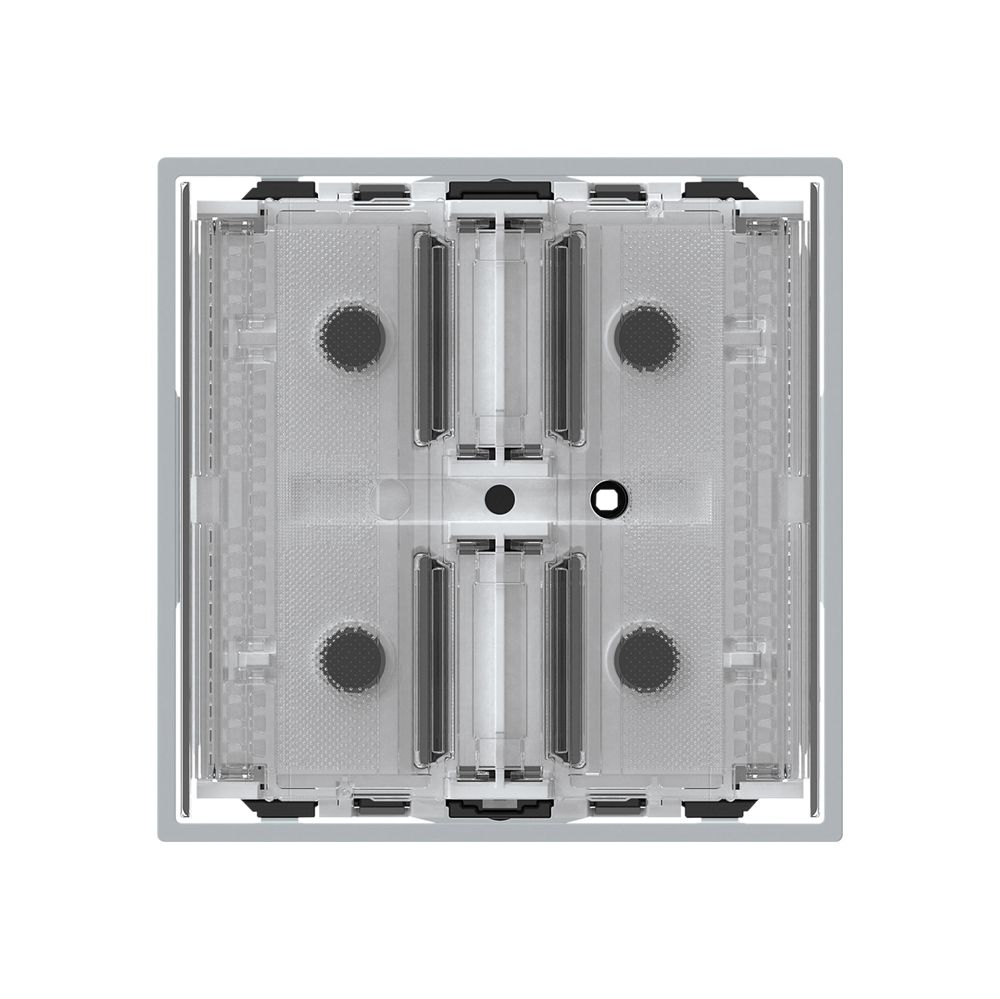 Poussoir KNX KAL p.2×touches 4×points actionnables LED gris