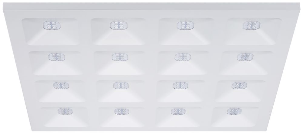 EB-LED-Deckenleuchte QUADRO DALI 600×600 36W 4600lm 840 weiss