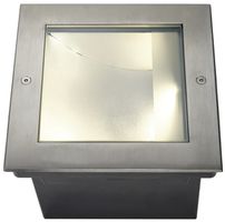 Luminaire de sol LED INC SLV DASAR SQUARE, 28W 1620lm 3000K IP67 acier fin