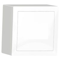 Scatola AP SIDUS 75×75mm bianco lucido