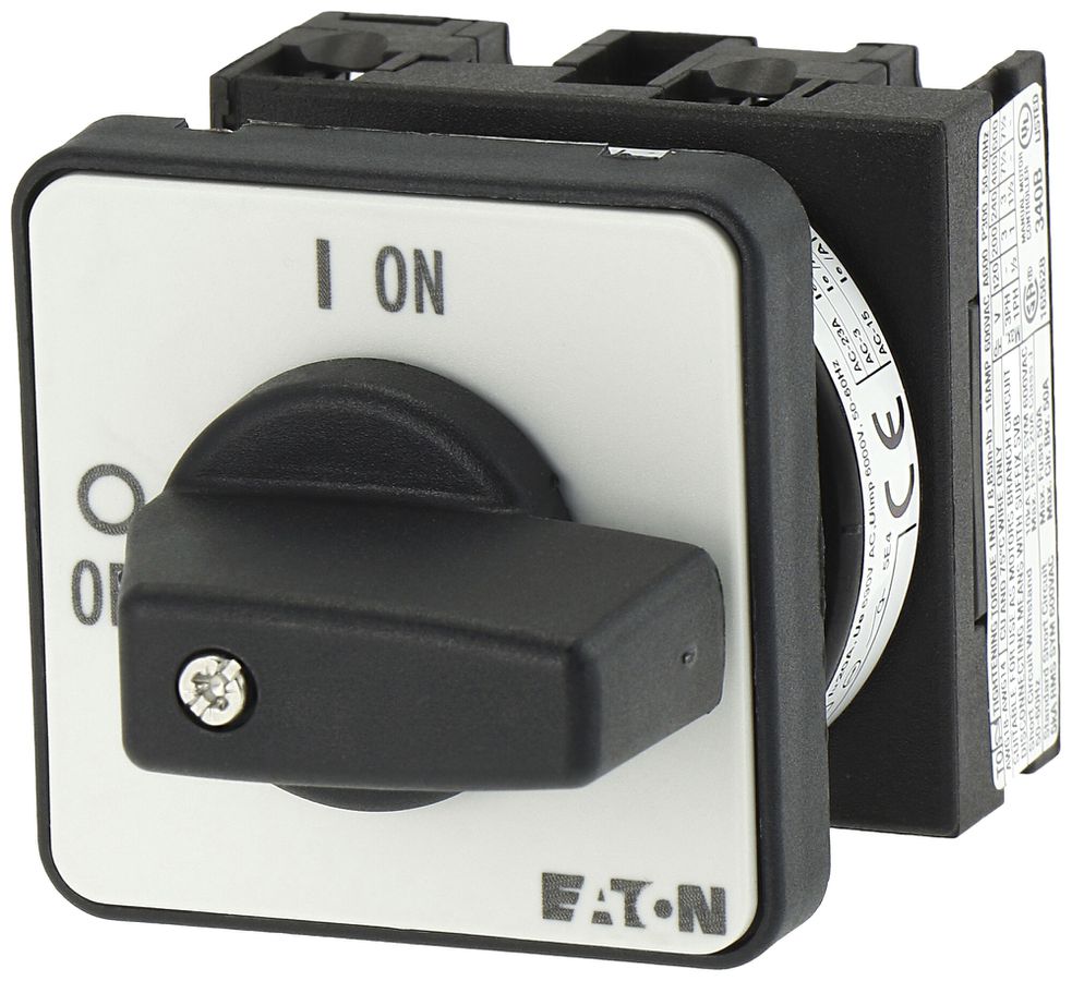 Seziona.di carico INS Eaton T0-1-102/E 2P 20A 690V IP65 nero