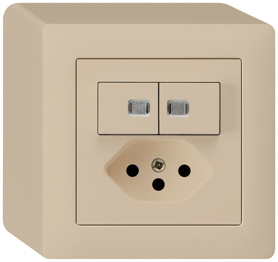 AP-Leuchtkombination 3/1P+A-R+T13 beige kallysto 2 Linsen