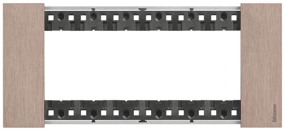 Abdeckrahmen Living Now 6 Module 192.5×86mm copper