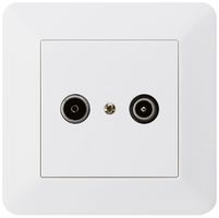 Prise de passage ENC kallysto.trend R/TV 23dB blanc