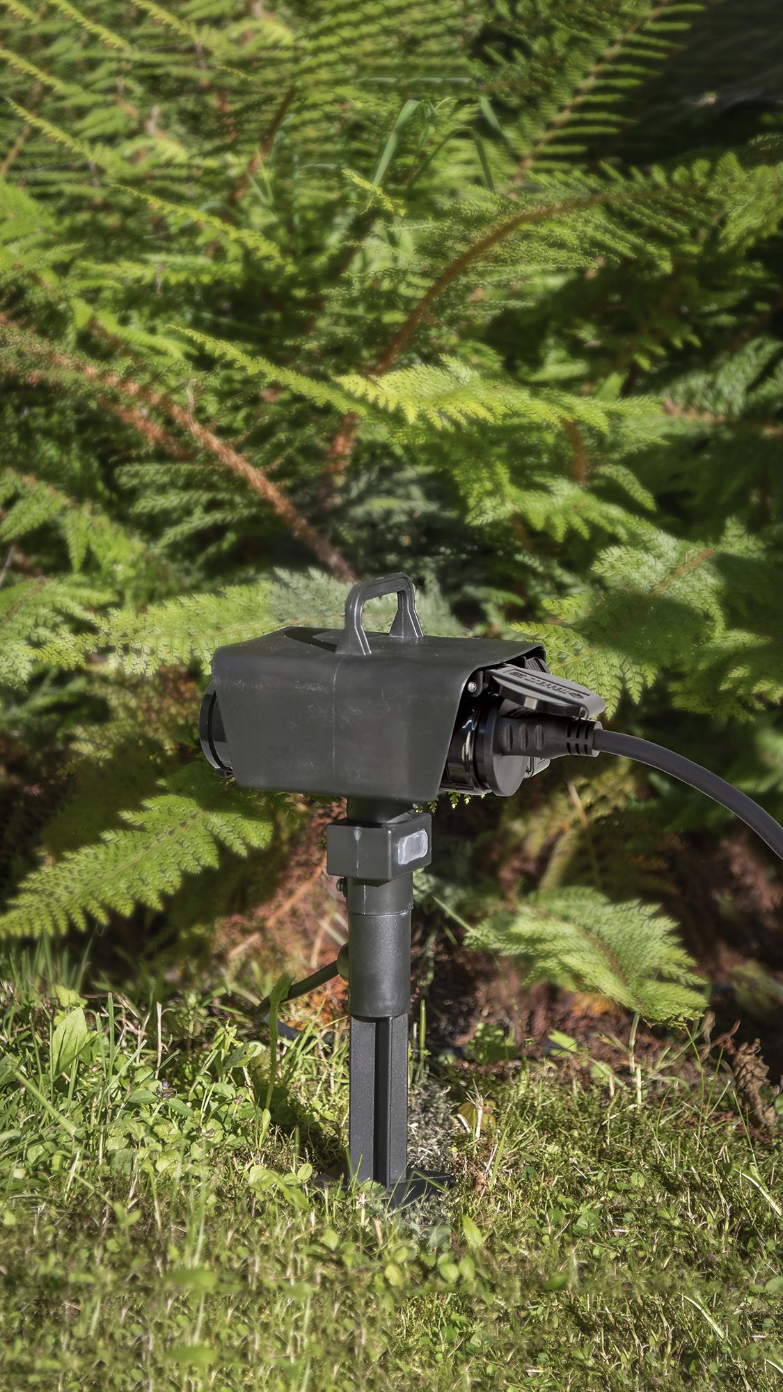 Gartensteckdose Steffen GardenLine Erdspiess 4×T13 Kabel 3m IP44