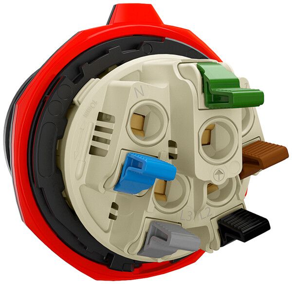 Prise CEE AP NEO 5P 32A >50V 1h gris IP54 borne sans vis