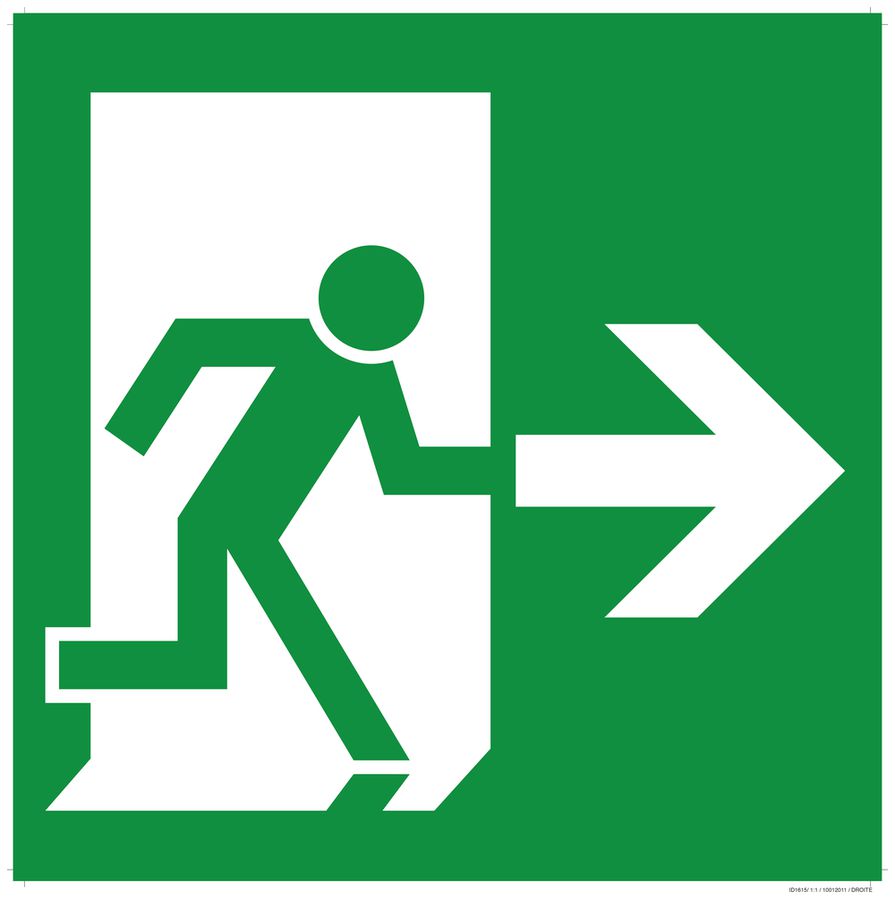 Piktogramm mit Pfeil nach rechts zu Candelux CFY320, CFQ320/160