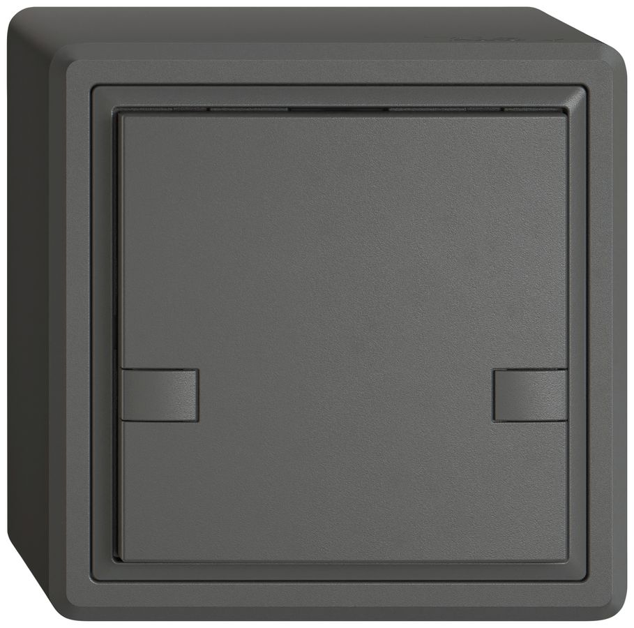 Pulsante universale AP EDIZIO.liv UNI SNAPFIX® s.LED 1× com.2T grs