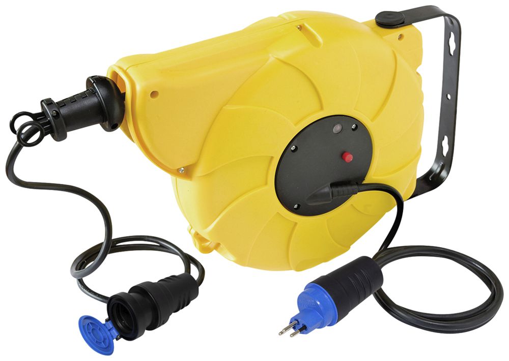 Avvolgicavo automatico Automatic-Box 180° 1×T13 21.5m H07RN-F 3×1.5mm² ne