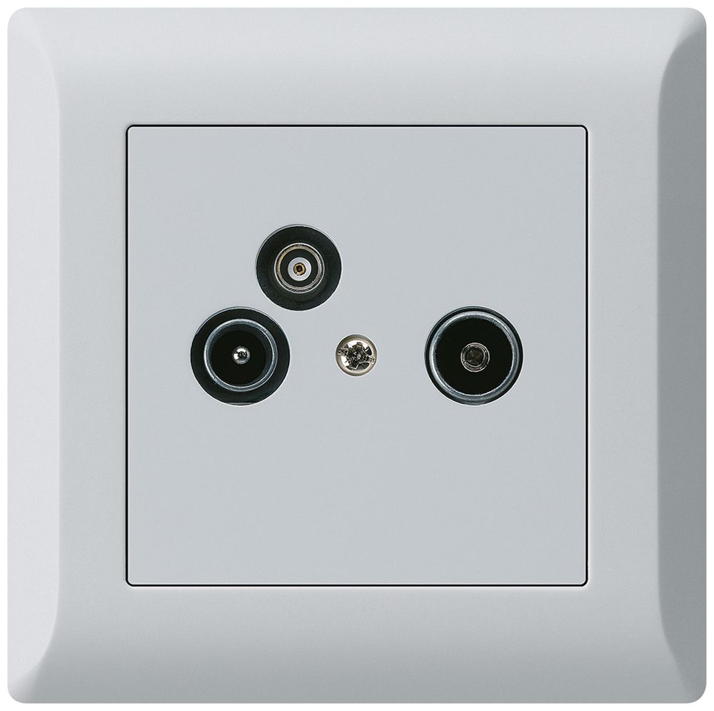 UP-Antennendose R/TV-Daten kallysto.line 2GHz 11db hellgrau