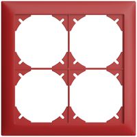 Abdeckrahmen EDIZIOdue 2×2 berry