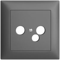 Kit frontale INC EDIZIOdue grigio scuro 88×88mm