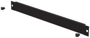 Blindplatte 19" Schnellverschluss 1HE Stahl schwarz