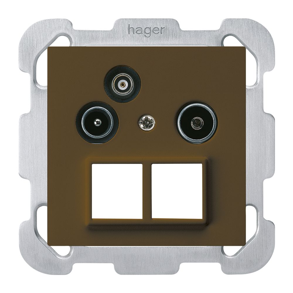 UP-Antennendose R/TV-Daten kallysto HMS B 2GHz 14db braun